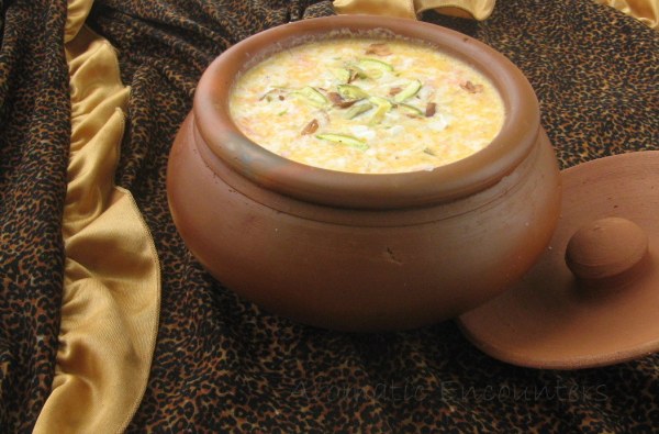 Kheer with carrot